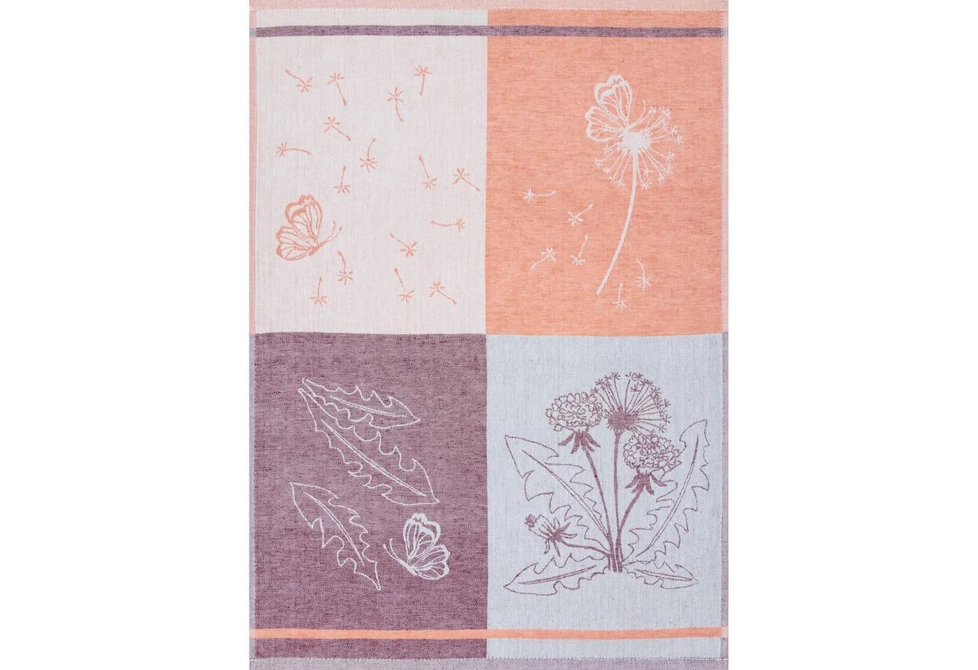 Kracht Geschirrtuch 3er-Pack Pusteblume Halbleinen Jacquard Bunt - Bild 3