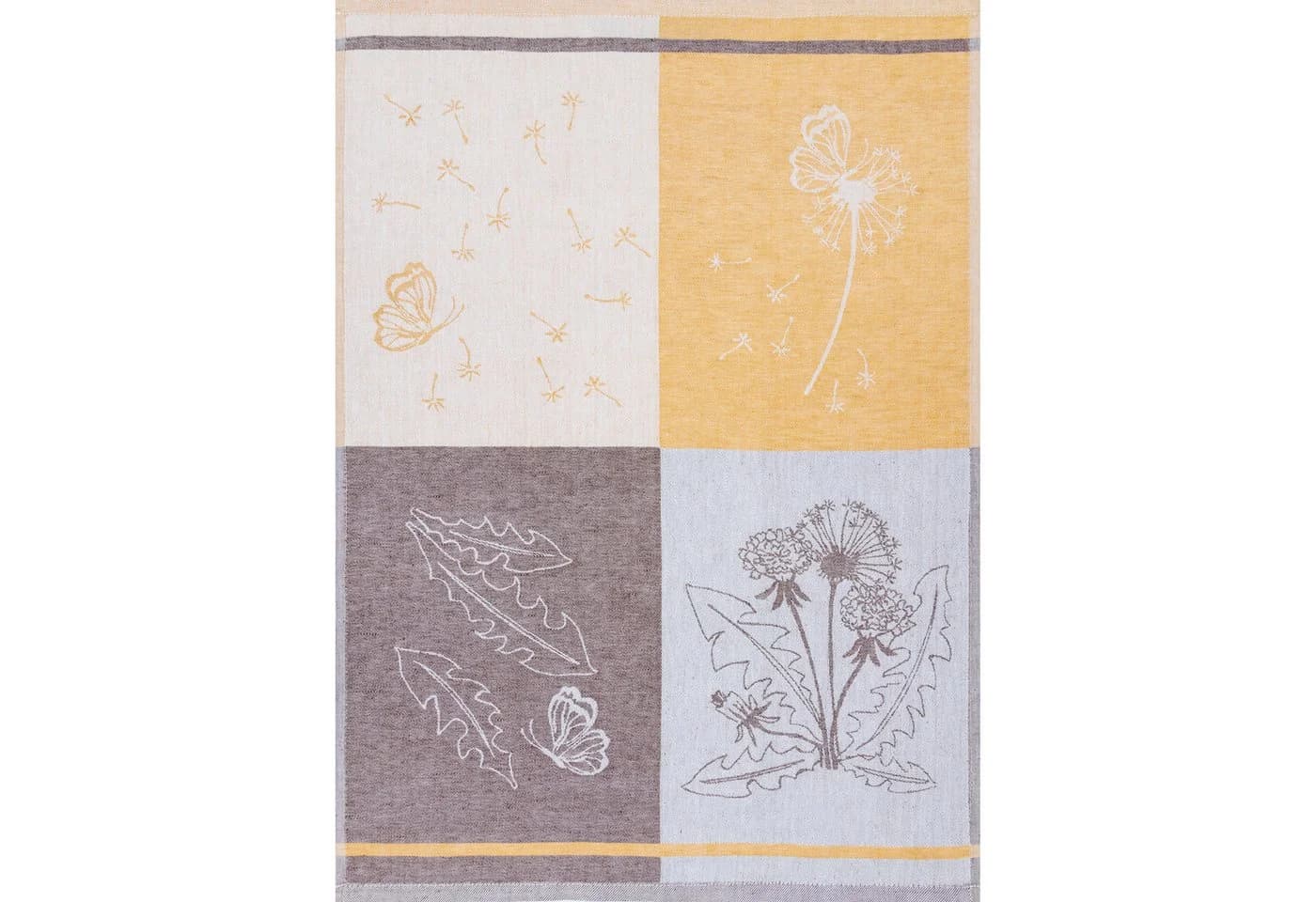 Kracht Geschirrtuch 3er-Pack Pusteblume Halbleinen Jacquard Bunt - Bild 4