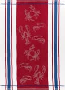 Kracht Geschirrtuch Seafood 3er Pack Halbleinen Jacquard Rot Bild 1