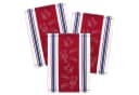 Kracht Geschirrtuch Seafood 3er Pack Halbleinen Jacquard Rot Bild 2