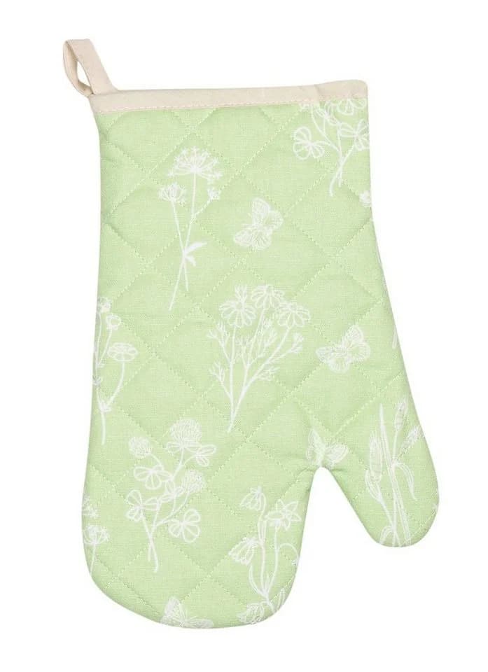 Kracht Topfhandschuhe Wildblumen 2er Set Ofenhandschuhe Baumwolle