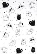 Kracht Geschirrtuch Cool Cat 3er Pack Halbleinen bedruckt Bild 1