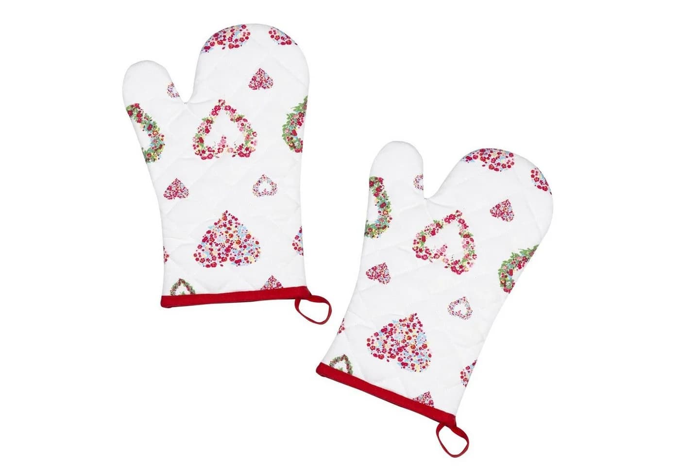 Kracht Topfhandschuhe Blumenherzen 2er-Set 20x30 cm - Bild 2