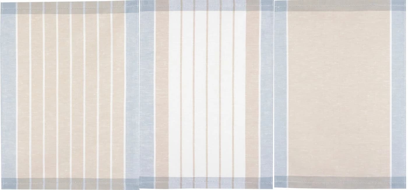 Kracht Geschirrtuch Landhaus 3er Pack Beige Halbleinen - Bild 5