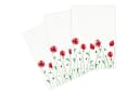 Kracht Geschirrtuch Mohnblume 3er Pack Halbleinen Rot Bild 2