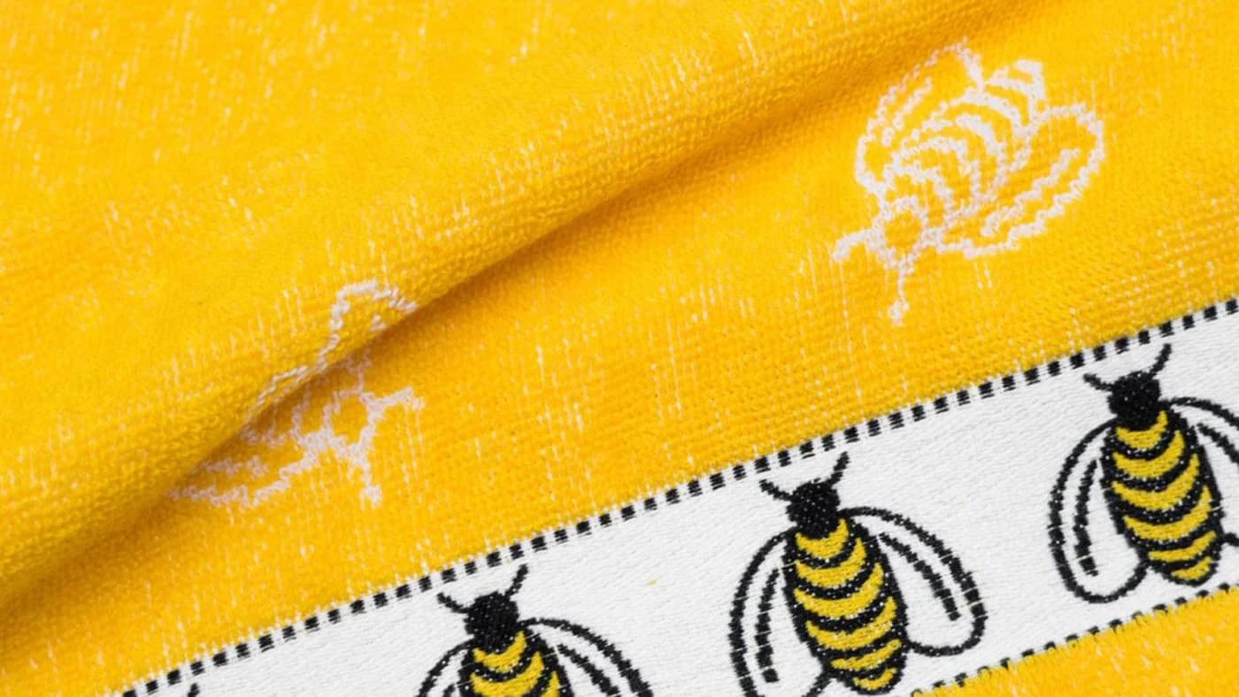 Kracht Geschirrtuch Bienen 3er Pack Frottee Küchenhandtücher Baumwolle - Bild 3
