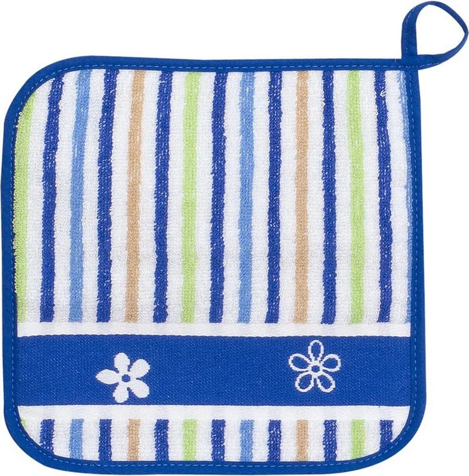 Kracht Topflappen Blümchen Baumwollfrottier 2er Set