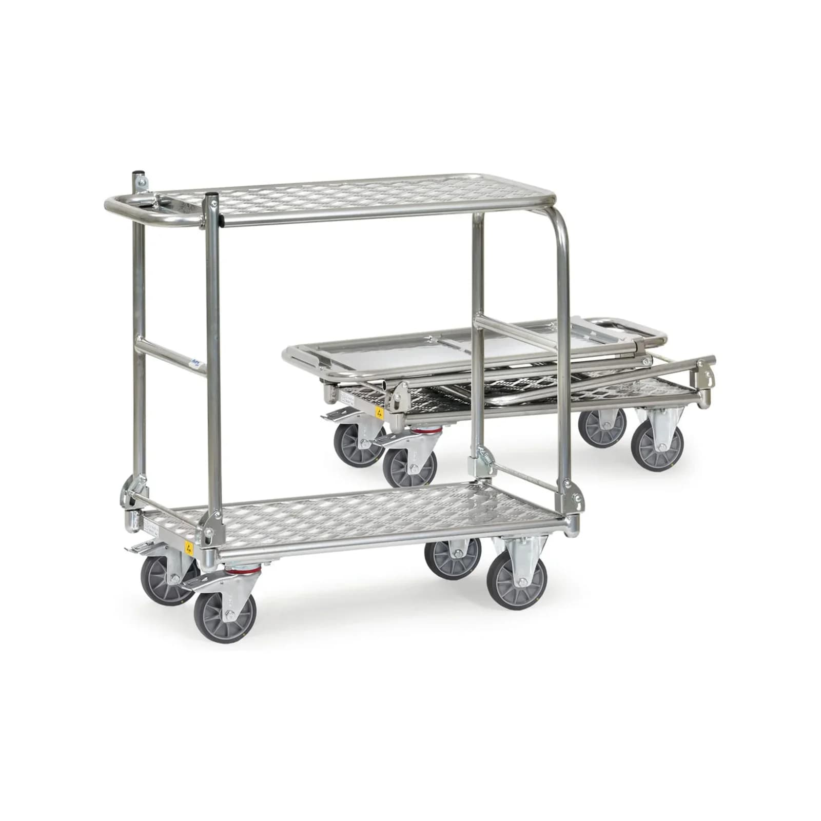 Fetra ESD-Klapp-Tischwagen 91181 Aluminium