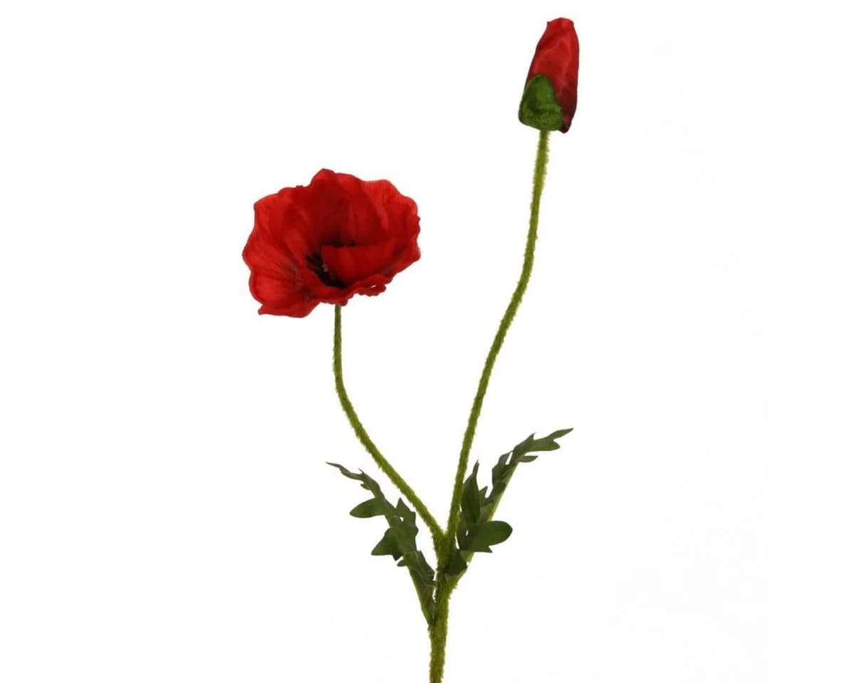 Floratexx GmbH Kunstblume Mohn rot ca. 60 cm - Bild 2