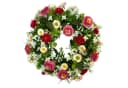 Kunstkranz Künstlicher Belliskranz 30cm Gänseblümchen Türkranz Ostern Rosa Pink Floratexx GmbH Bild 2