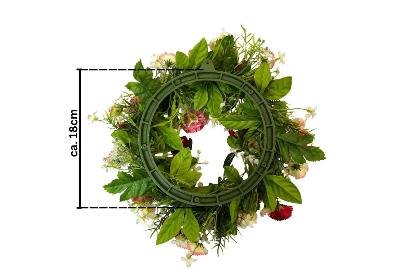 Kunstkranz Künstlicher Belliskranz 30cm Gänseblümchen Türkranz Ostern Rosa Pink Floratexx GmbH - Bild 4