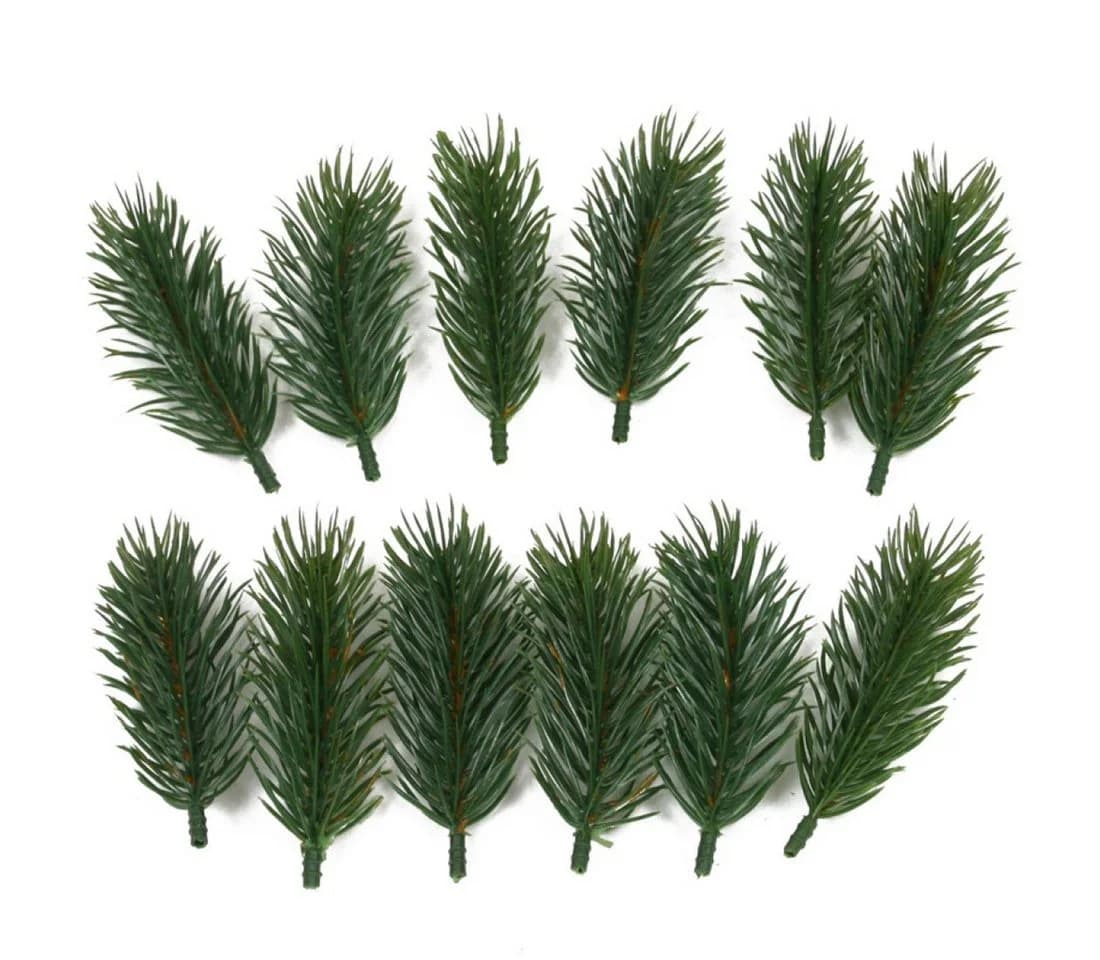 Floratexx GmbH Künstliches Tannenstreu 12x Tannenspitzen 9cm