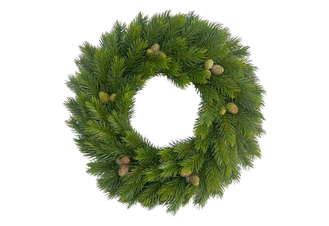 Künstlicher Tannenkranz mit Zapfen Ø 40cm. Adventskranz Winterdeko, Floratexx GmbH - Bild 2