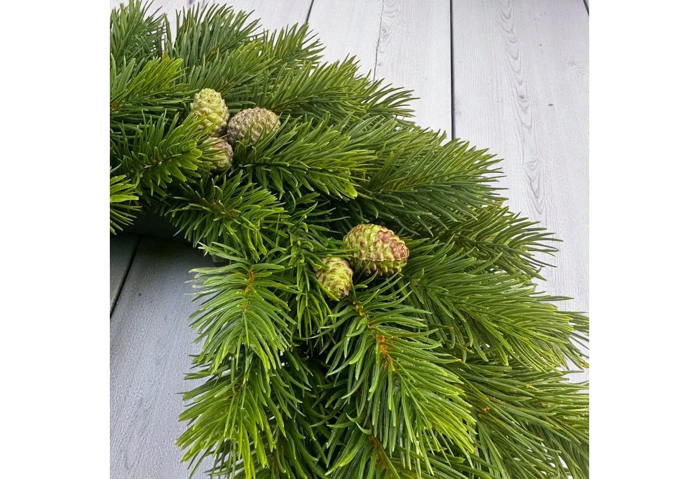Künstlicher Tannenkranz mit Zapfen Ø 40cm. Adventskranz Winterdeko, Floratexx GmbH - Bild 3