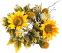 Botanic-Haus Kunstkranz Sonnenblumenkranz Gelb Grün Kunstfaser Bild 2