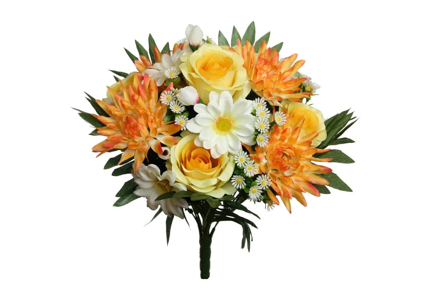 Dekorativer Kunstblumenstrauß in Gelb-Orange