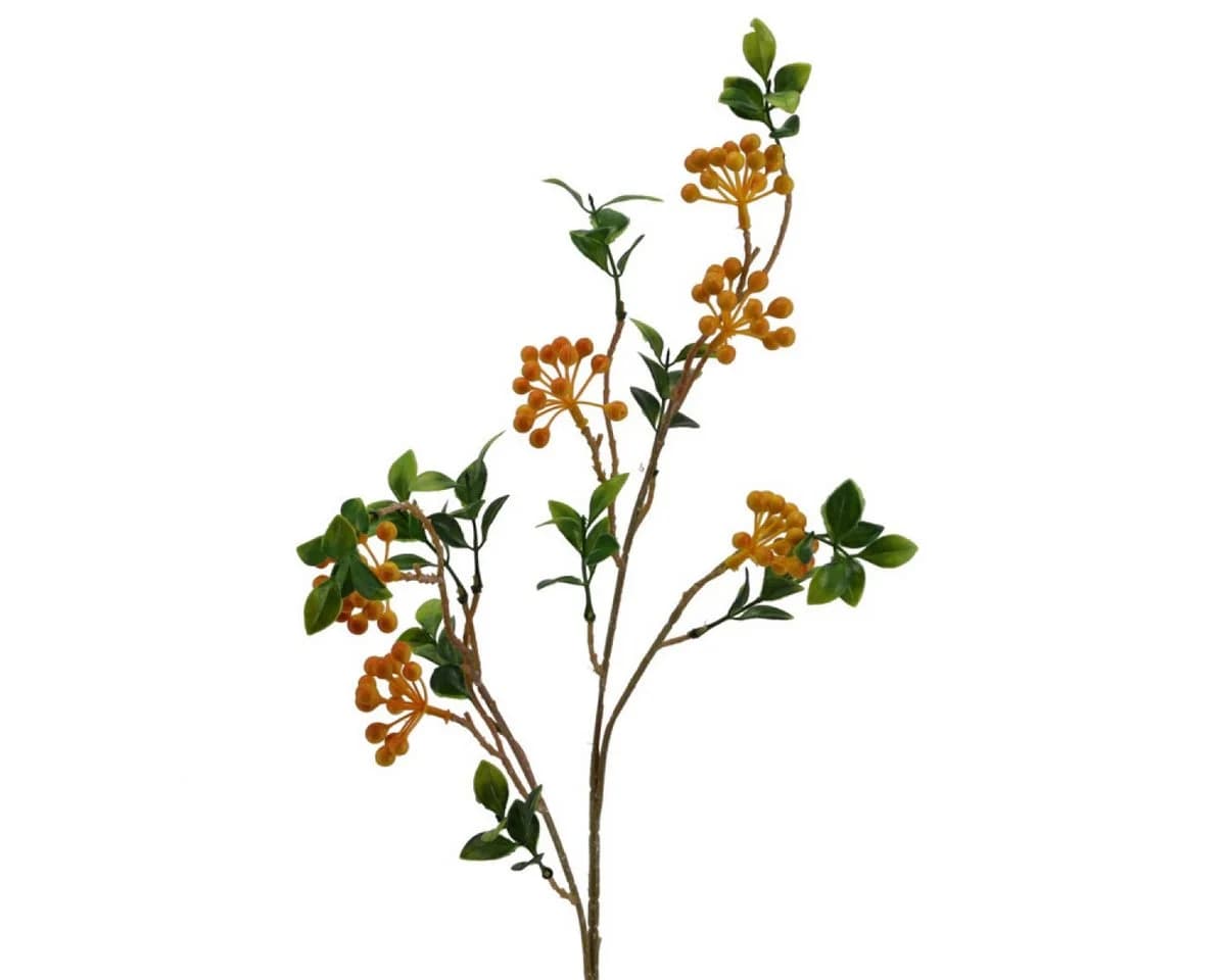 Floratexx Kunstzweig Feuerdorn Orange-Gelb ca. 66 cm