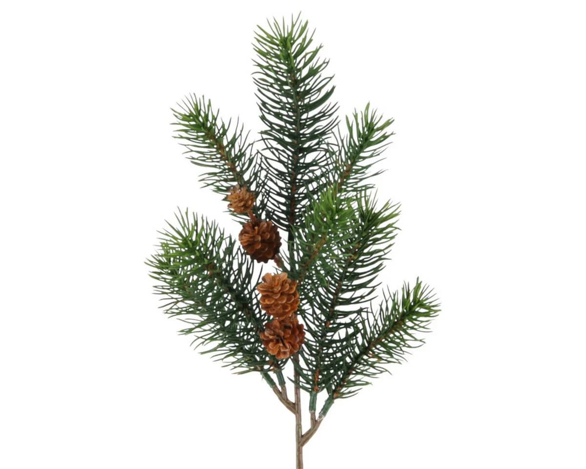 Kunstzweig Künstlicher Tannenzweig 8 Triebe 38cm Floratexx GmbH