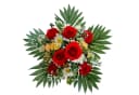 Floratexx Kunstblumenstrauß Rosen-Margerite Rot/Weiß 37cm Bild 1