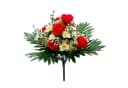 Floratexx Kunstblumenstrauß Rosen-Margerite Rot/Weiß 37cm Bild 2