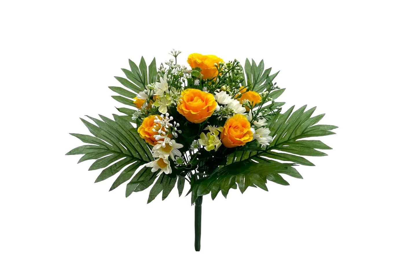 Floratexx GmbH Kunstblumenstrauß 37cm Gelb/Weiß Rosen & Margeriten - Bild 2