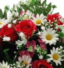 Kunstblumenstrauß in Weiß, Rosa und Pink Bild 1