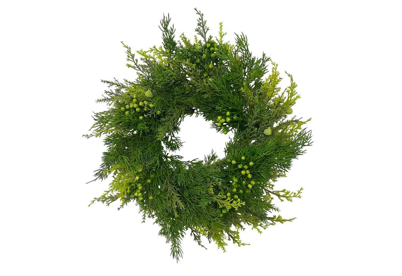 Künstlicher Thujakranz Türkranz Zypresse Winterdeko Weihnachten Ø40cm, Floratexx GmbH - Bild 2