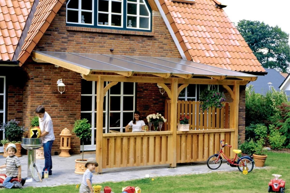 Brüstungsgeländer SKANHOLZ Douglasie 170x84 cm