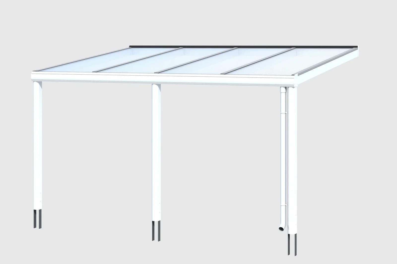 Terrassendach SKANHOLZ Garda Weiß Aluminium