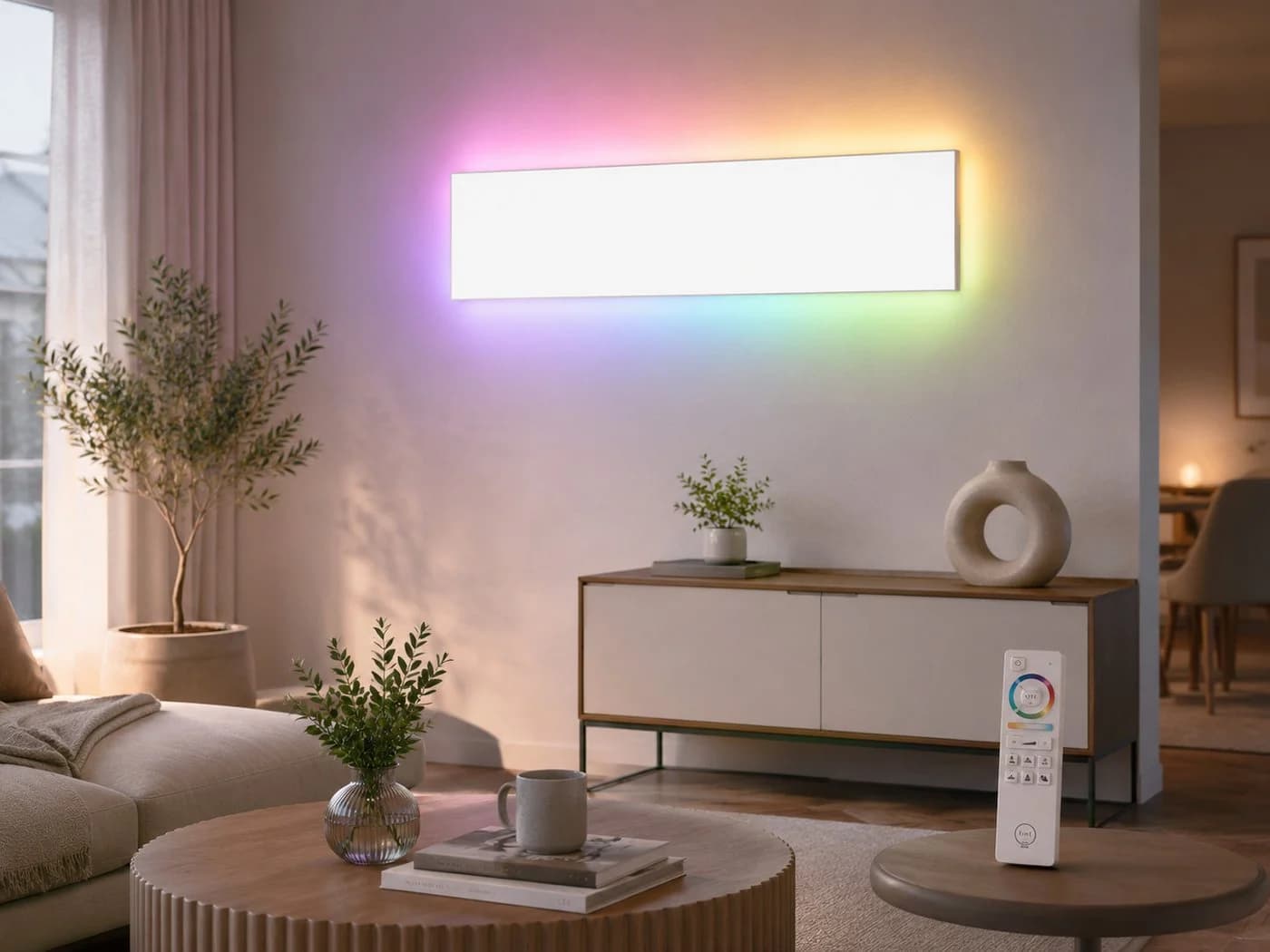 Müller Licht tint Aris LED-Panel 120x30 cm Weiß