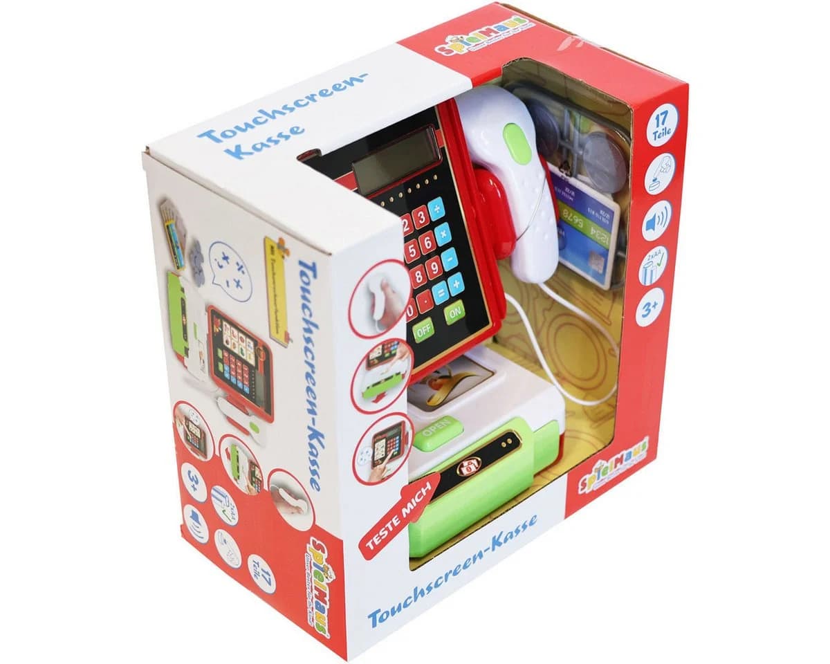 Vedes Spielkasse Kinder mit Touchscreen & Scanner, 17-tlg. Kaufladen - Bild 2