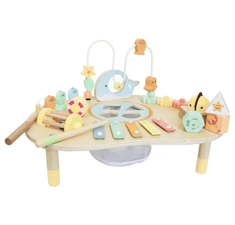Spielmaus® Motorik-Spieltisch Holz mit Formenlernspiel - Bild 2