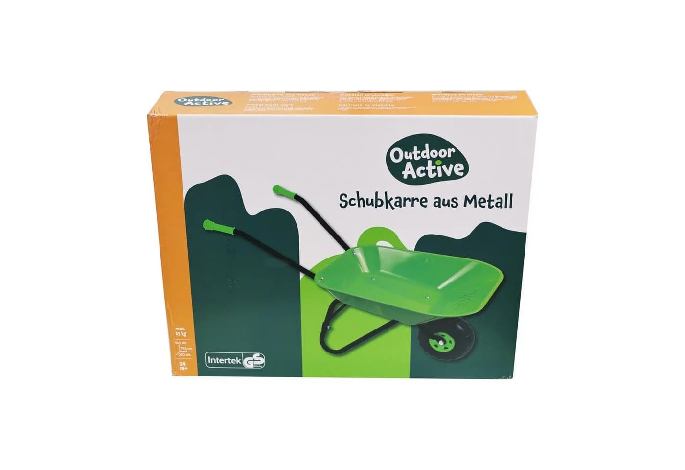 Vedes Metallschubkarre hellgrün für Kinder