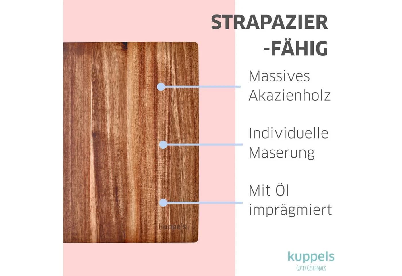 Kuppels Schneidebrett SLICE Akazienholz - Bild 4