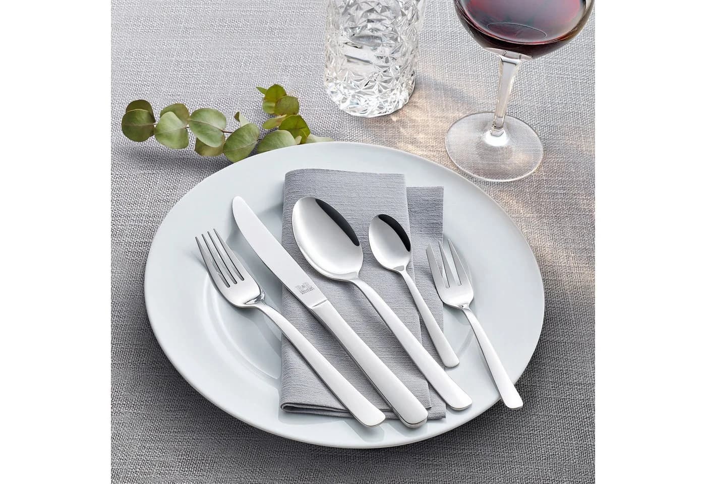 Beckmann & Rommerskirchen Besteck-Set LUNA 60-tlg. Silber Edelstahl