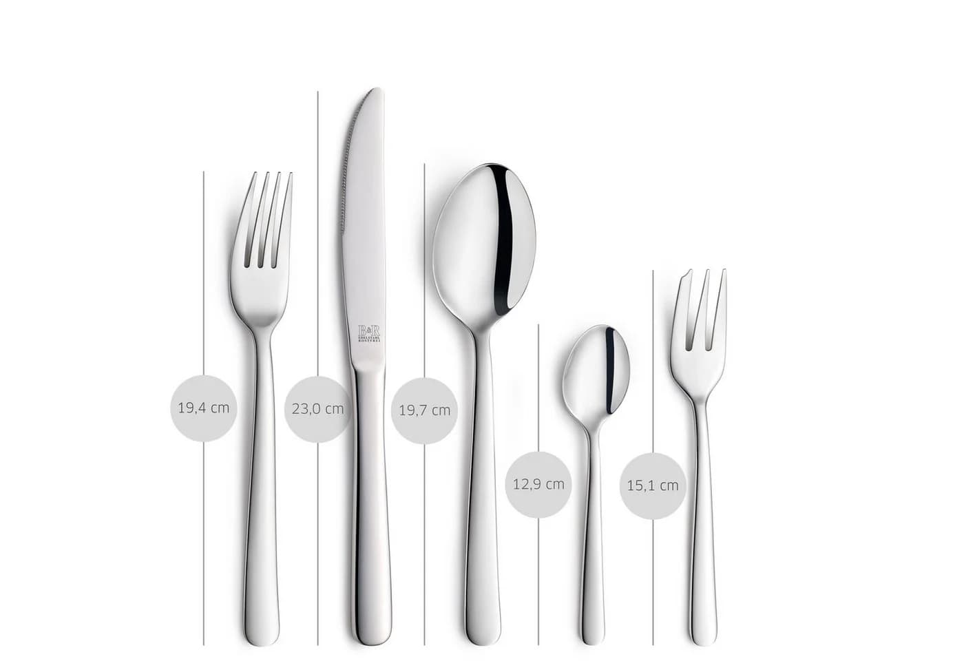 Beckmann & Rommerskirchen Besteck-Set LUNA 60-tlg. Silber Edelstahl - Bild 4