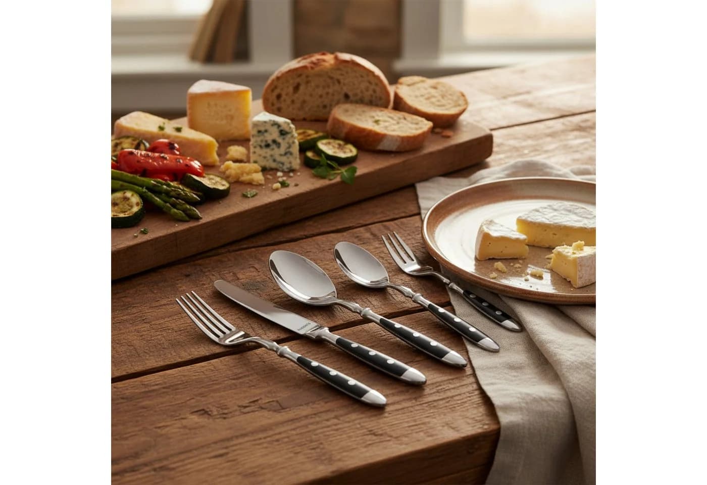 Kuppels Besteck-Set COUNTRY 30-tlg. Schwarz Edelstahl