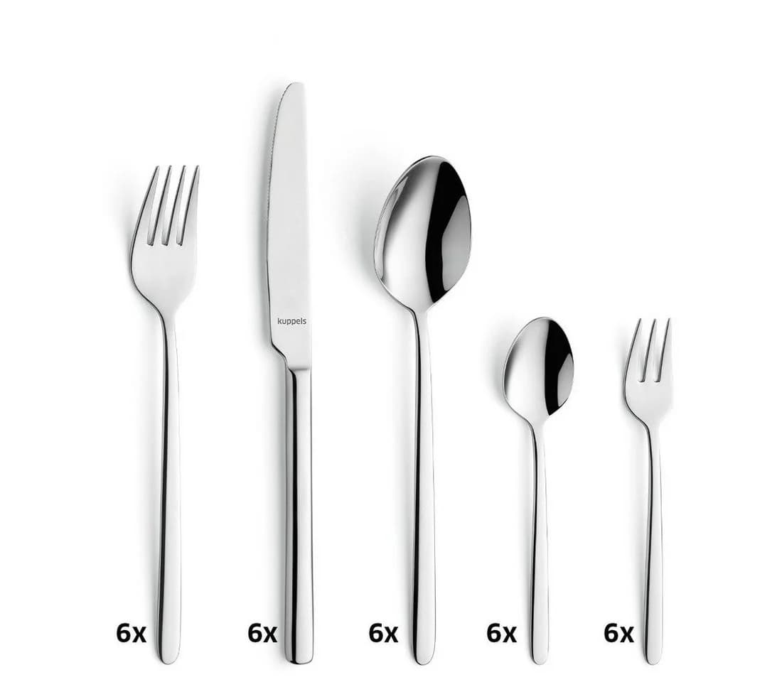 Kuppels Besteck-Set CUTE 30-tlg. Silber Edelstahl Rostfrei 18/10 - Bild 3
