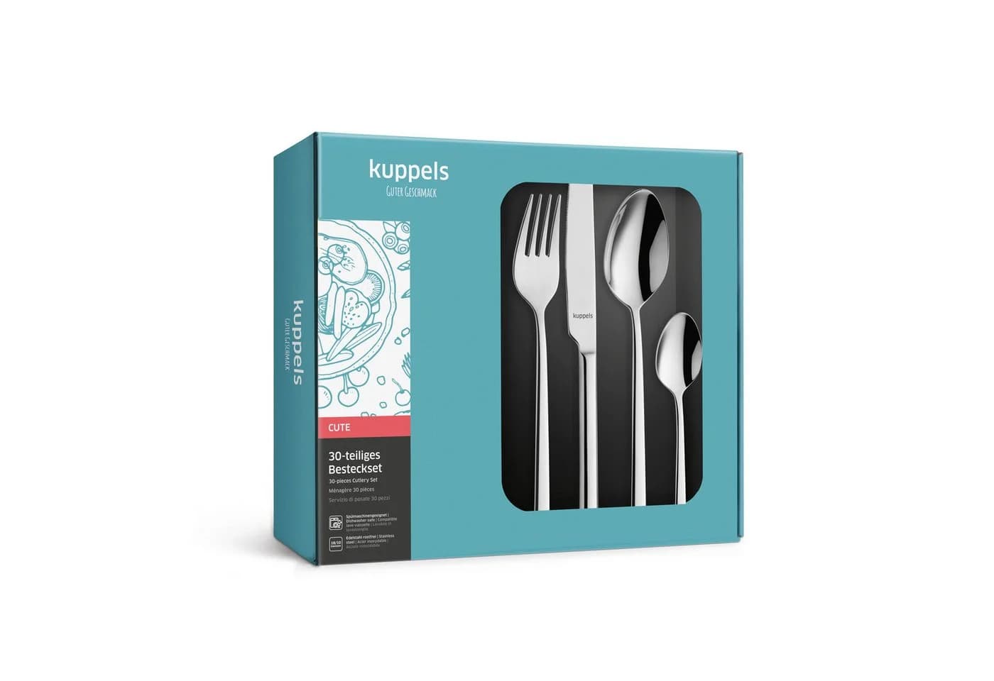 Kuppels Besteck-Set CUTE 30-tlg. Silber Edelstahl Rostfrei 18/10 - Bild 5