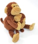 Kögler Plüschfigur Labertier-Affe "Nana und Coco" mit Baby Bild 2