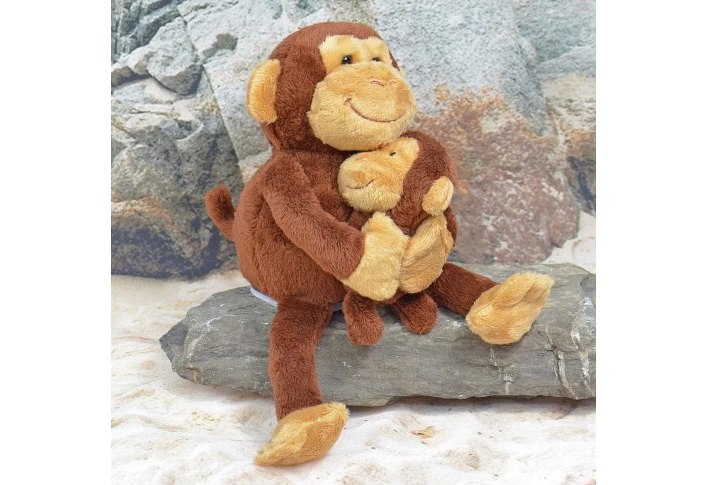Kögler Plüschfigur Labertier-Affe "Nana und Coco" mit Baby - Bild 5