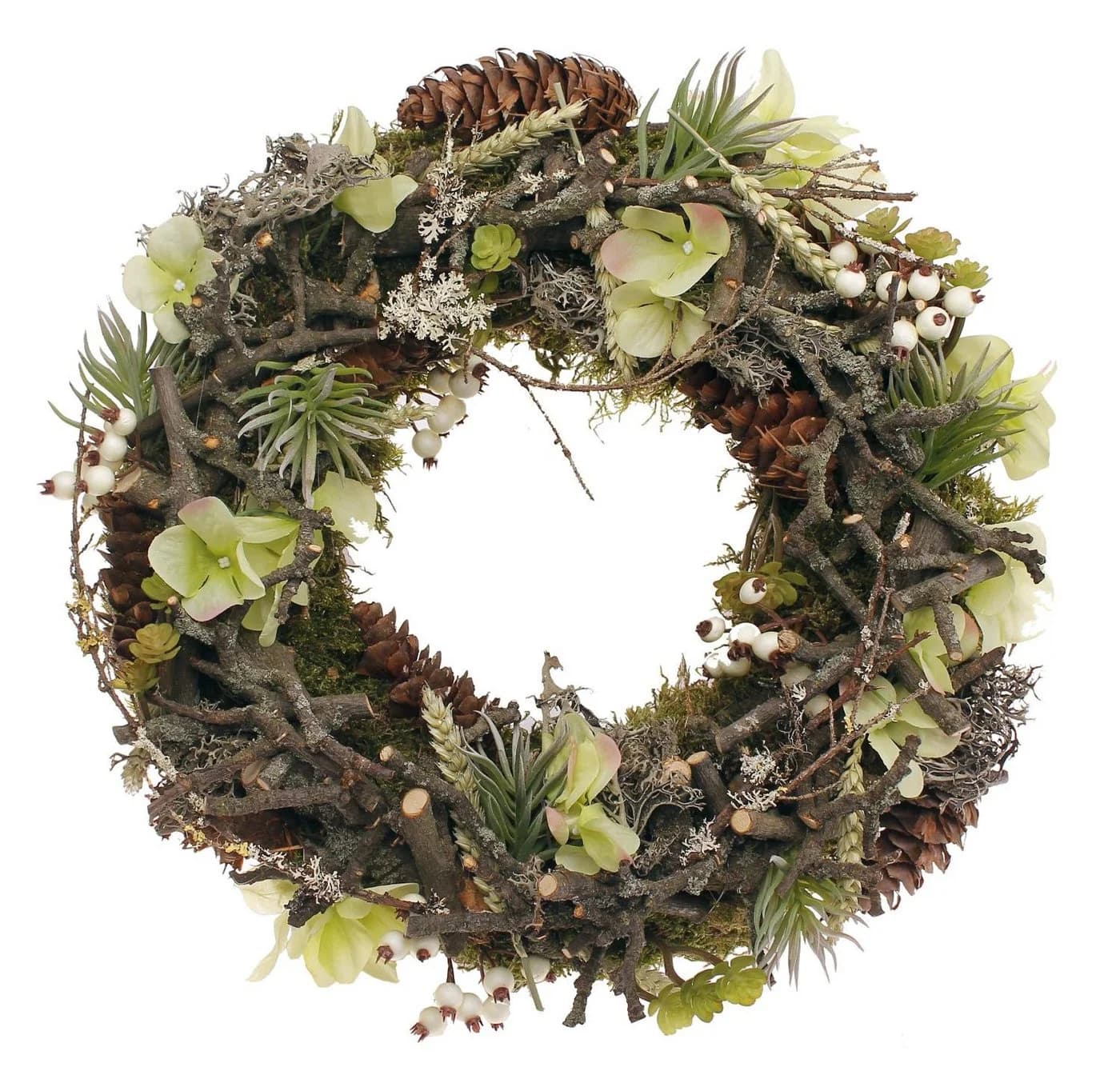 CreaFlor Home Herbstkranz mit Hortensien und Apfelzweigen - Bild 2