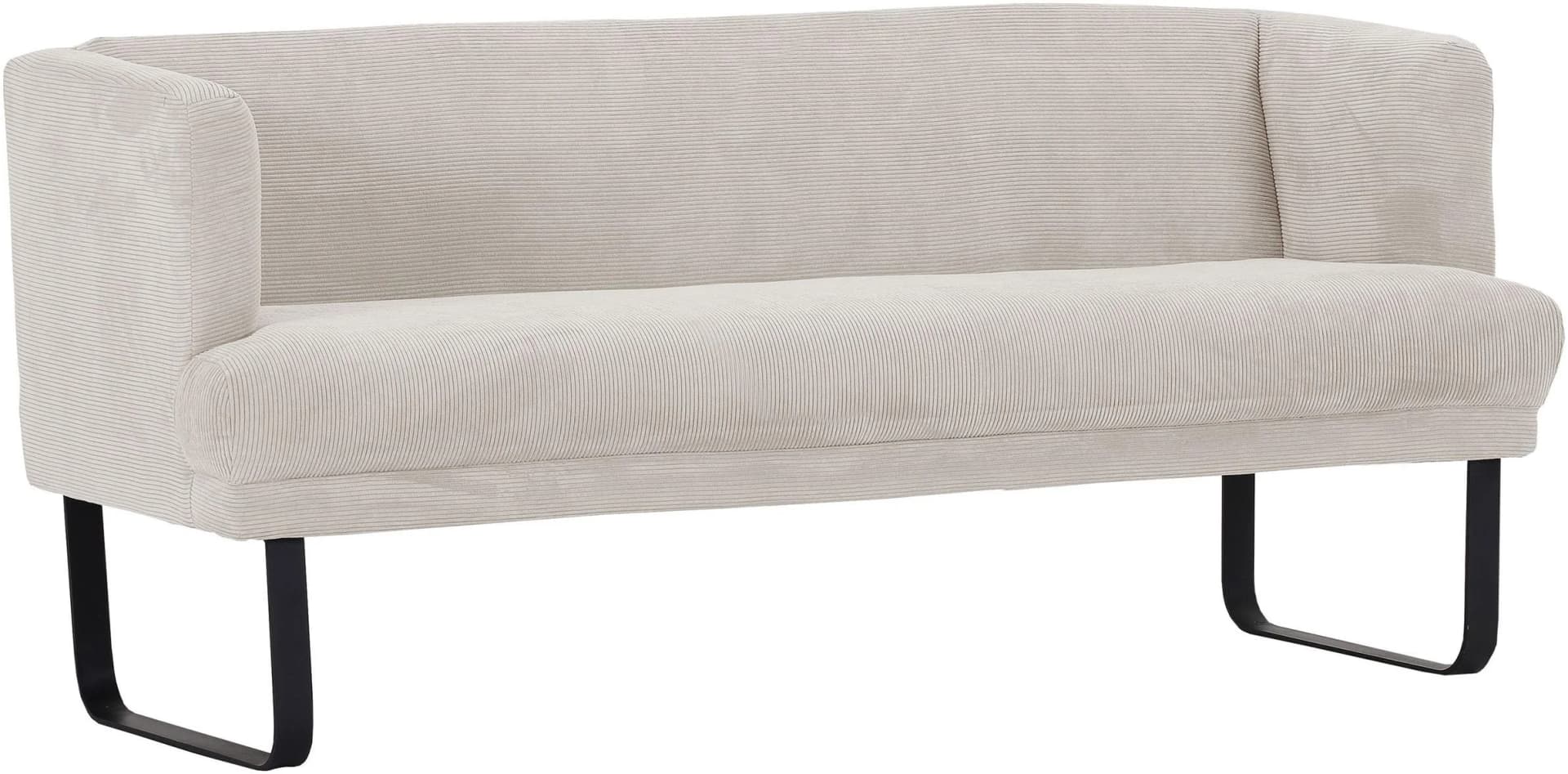 GUTMANN FACTORY Küchensofa Weiß Cord Metallfüße