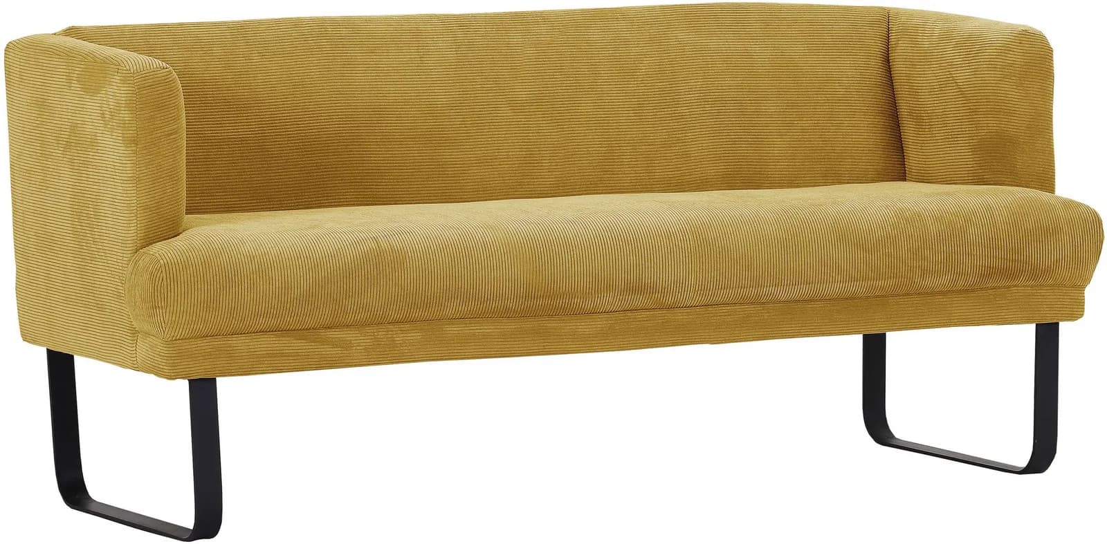 GUTMANN FACTORY Küchensofa Gelb mit Metallfüßen