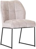 Esszimmerstuhl GUTMANN FACTORY Beige Stoff Drahtrohrgestell Bild 1