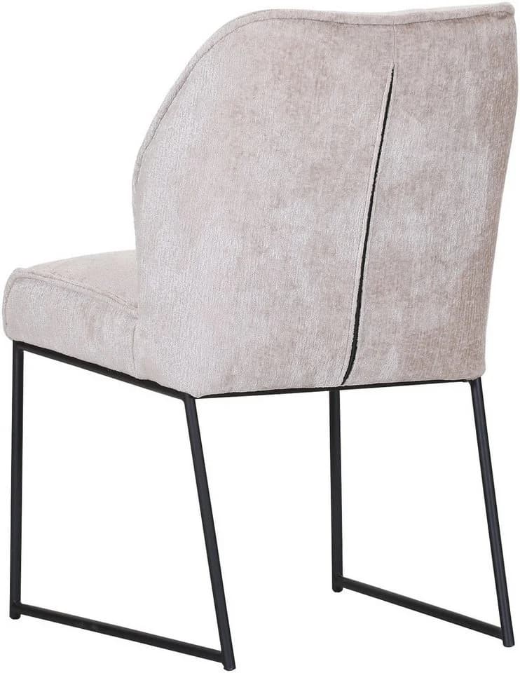 Esszimmerstuhl GUTMANN FACTORY Beige Stoff Drahtrohrgestell - Bild 3