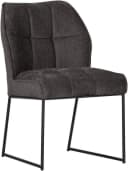 Esszimmerstuhl GUTMANN FACTORY Anthrazit Schwarz Drahtrohrgestell Bild 1