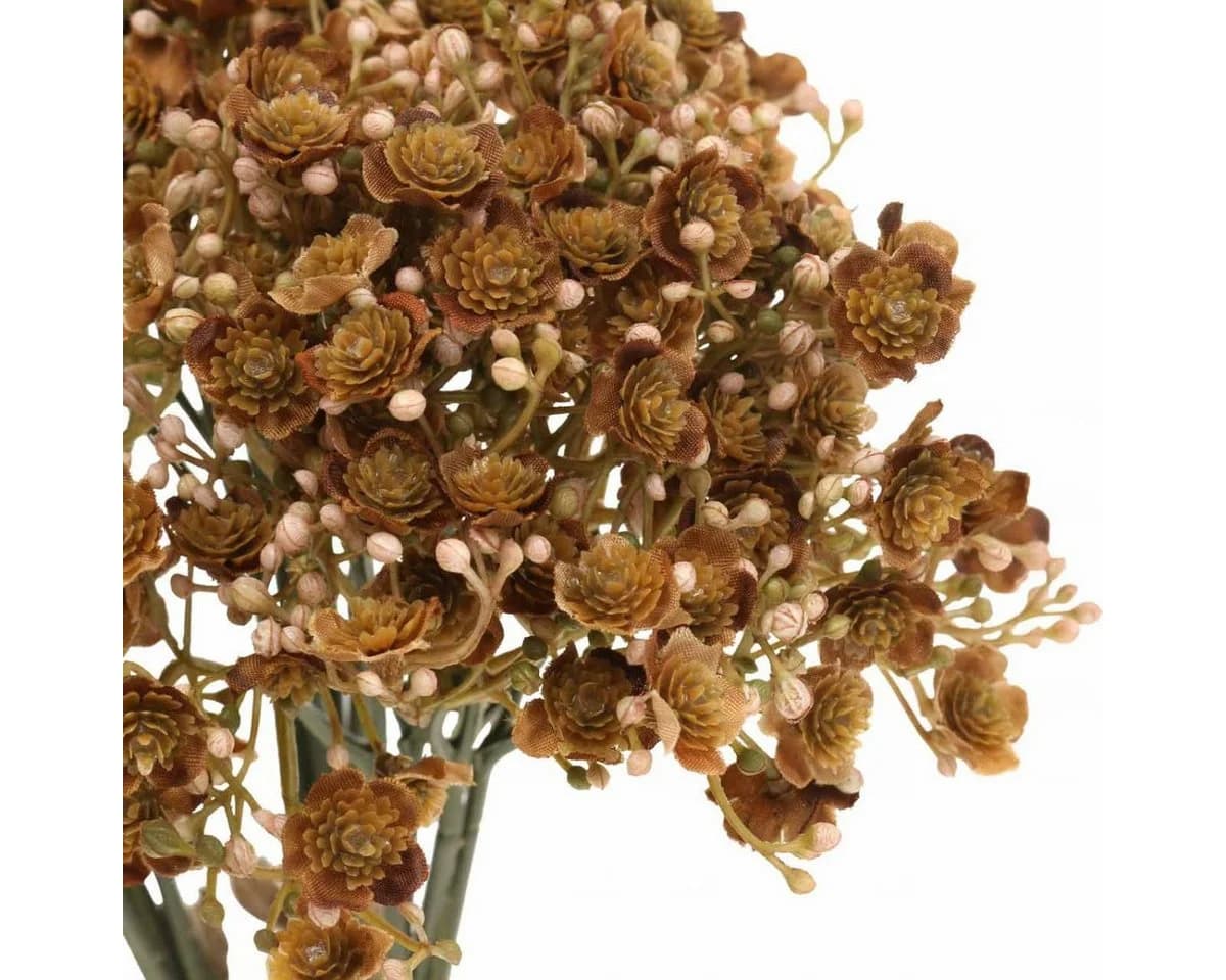 Viana Kunstblume Schleierkraut Braun Herbststrauß 18 Stück