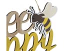 Viana Dekoschild Biene "Bee Happy" Holz Sommerdeko Bild 3