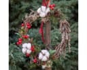Florists Products Trockenblume Baumwollzweig Deko 5 Köpfe 50cm Weiß Bild 1